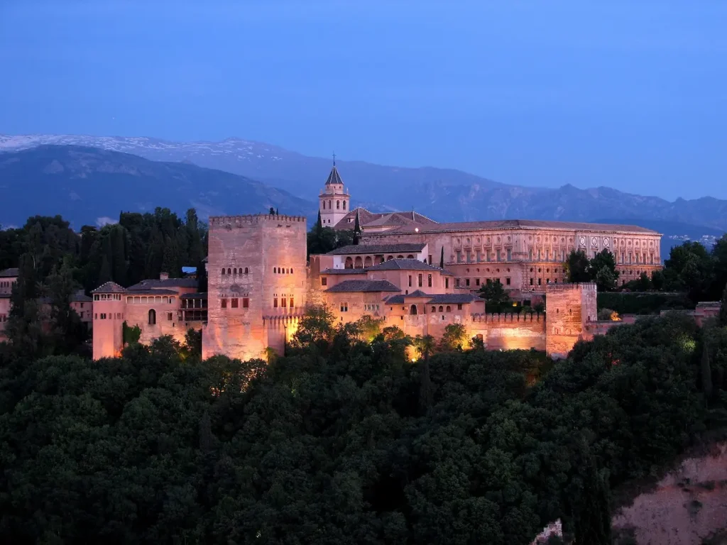 Alhambra de Granada vista general del conjunto