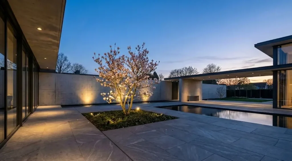 magnolia de hoja caduca la primera floración primaveral, estructura y color en el jardín