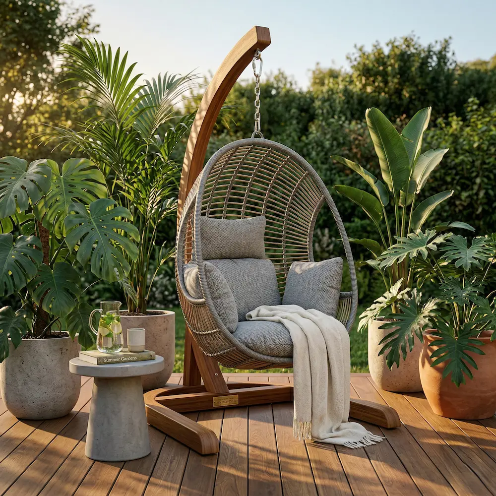 sillón colgante para un rincón especial de descanso