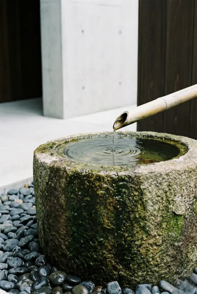 fuente de piedra zen