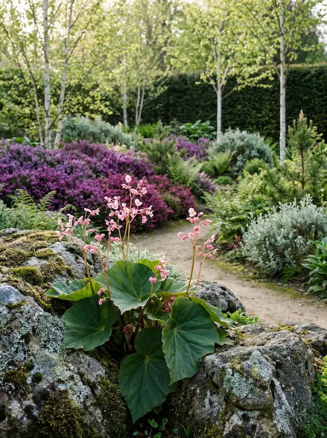iluminar estos rincones, el uso de materiales minerales claros, como la grava fina o la piedra caliza, genera un contraste lumínico esencial.