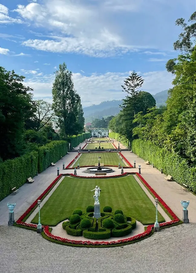 parterres en jardín histórico La Quinta
