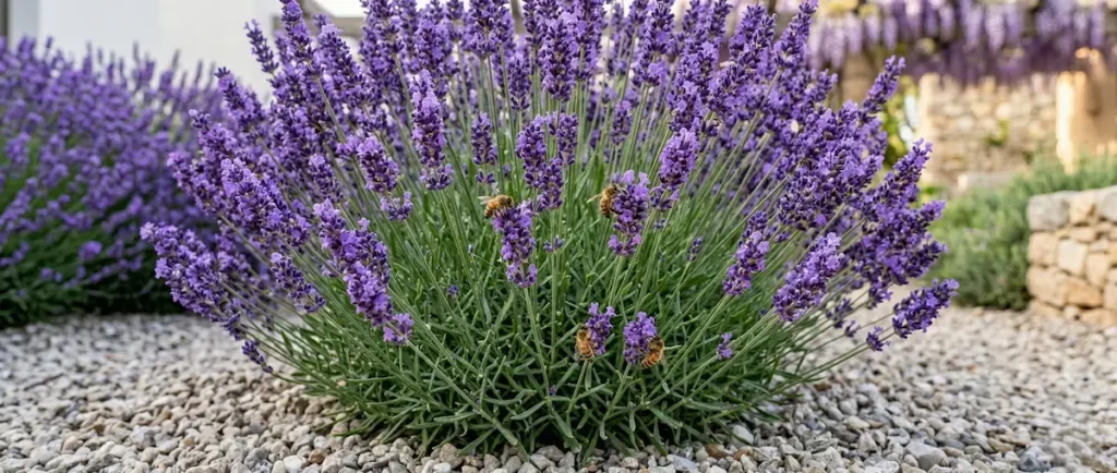 clásica lavanda en flor, belleza y aroma en jardín