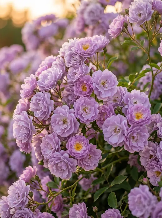 Ofrece racimos de pequeñas flores de un tono lavanda pálido que aporta frescura y una textura visual distinta.