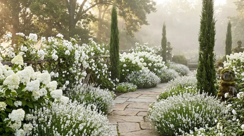 Un jardín blanco, concebido bajo los principios del diseño de autor, no es una renuncia al color; es una apuesta por la sofisticación, la textura y, sobre todo, por la luz.