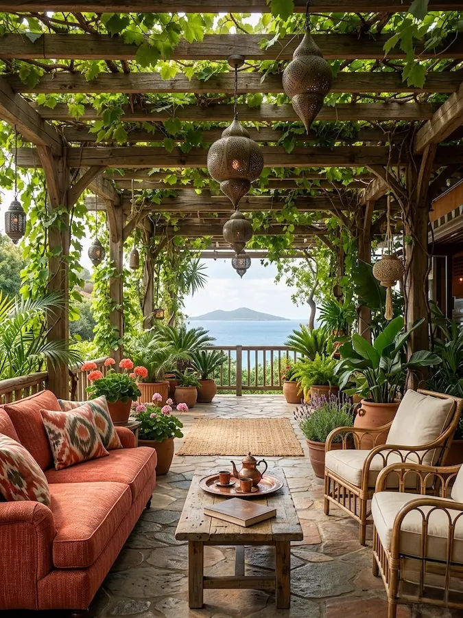 protagonismo, pero con una función clara: actuar como marco fotográfico hacia el horizonte