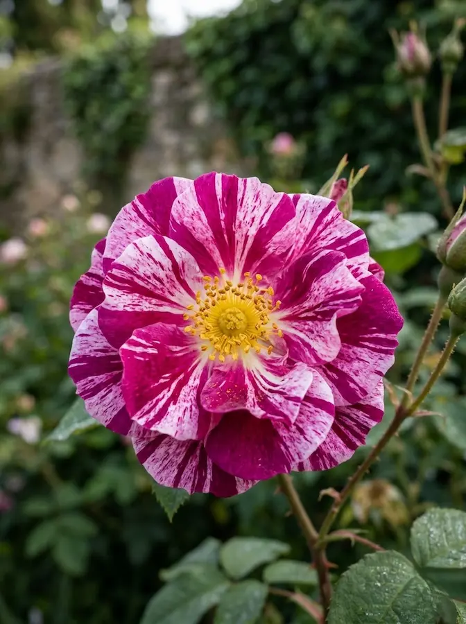 Debido a su patrón rayado, funciona mejor como un ejemplar aislado o en grupos pequeños