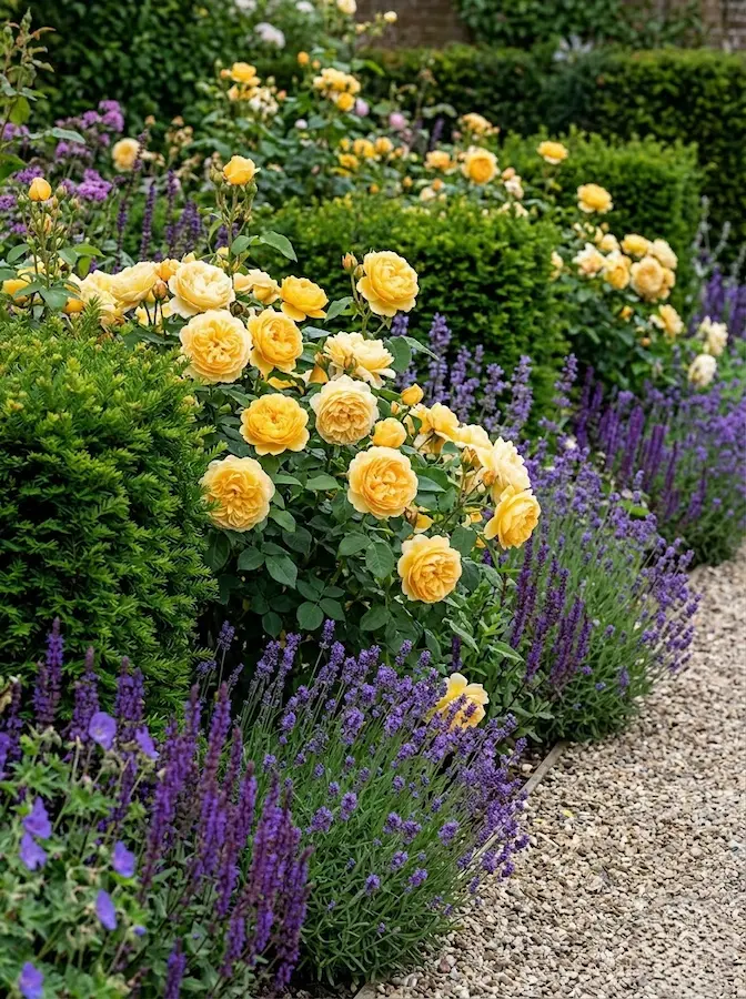 Popularizadas por David Austin, estas rosas combinan la mística de las antiguas