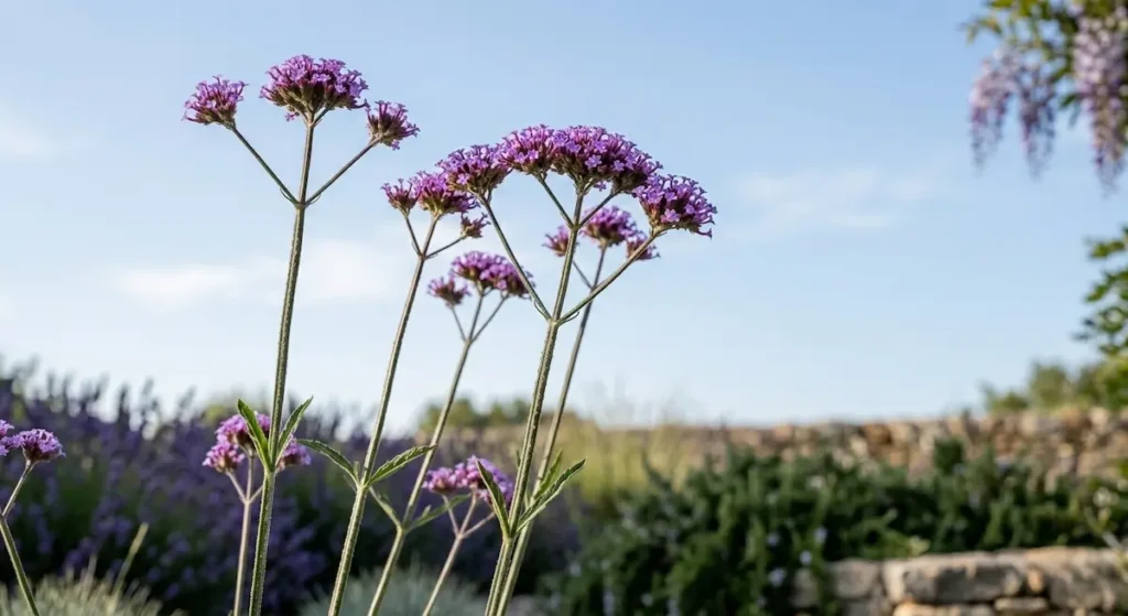 verbena bonaerensis una flor destacada en un jardín de bajo mantenimiento