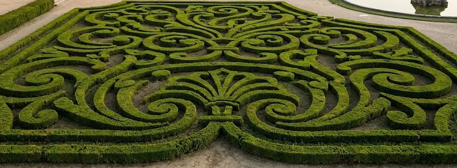 parterres de boj en versalles