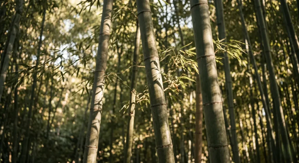 panorámica de bambú gigante en España