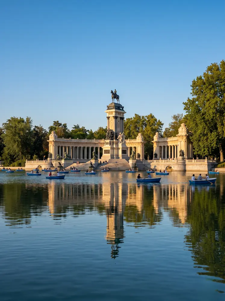 estanque grande embarcadero de Parque de El Retiro
