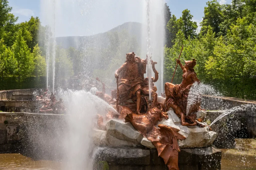 Fuente escultorica en Palacio de la Granja de San Ildefonso