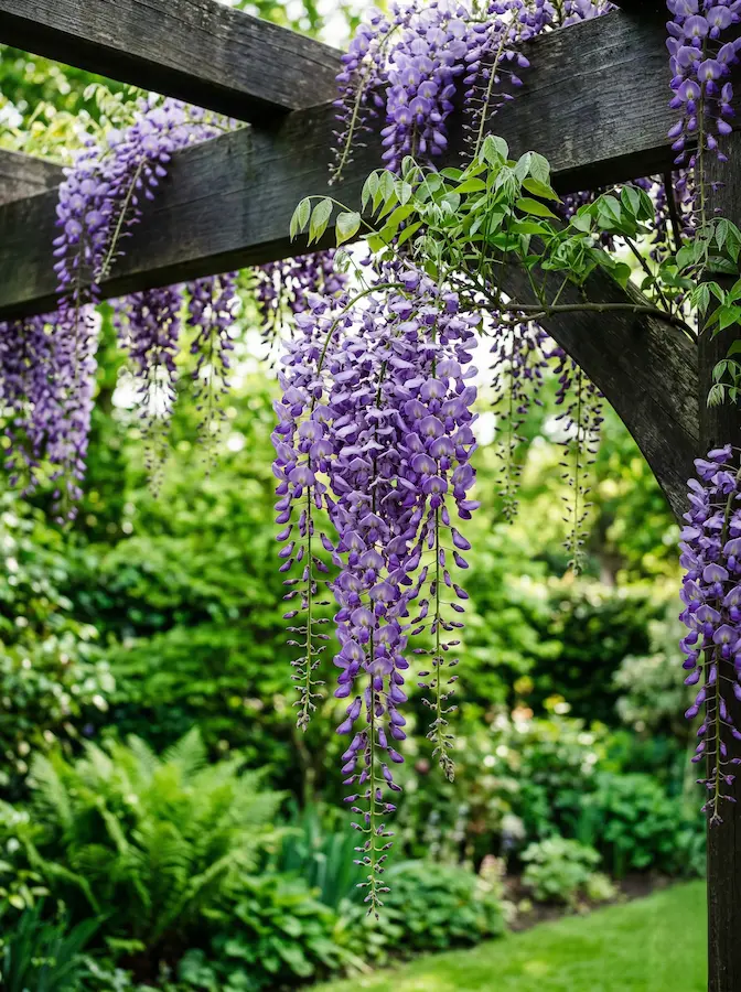La fuerza visual de esta variedad reside en su verticalidad extrema