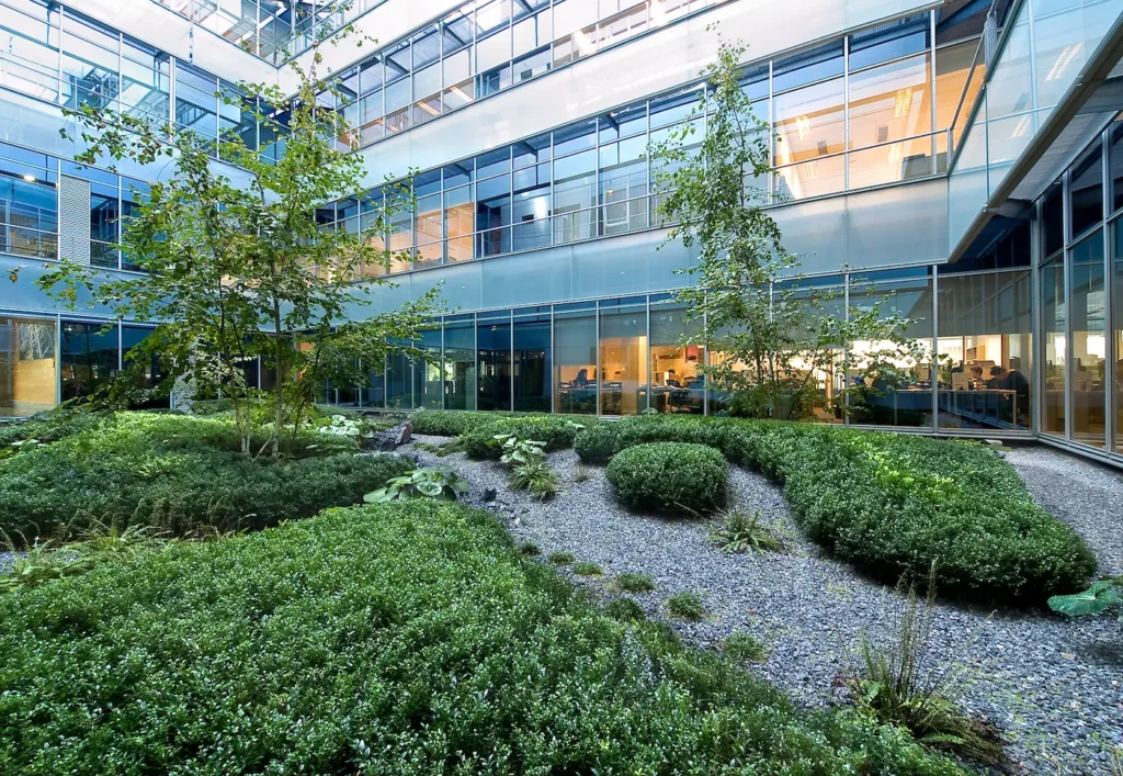 vista de patio interior gorbea