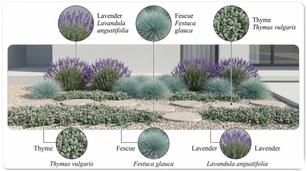 infografía de aromáticas tomillo lavanda 