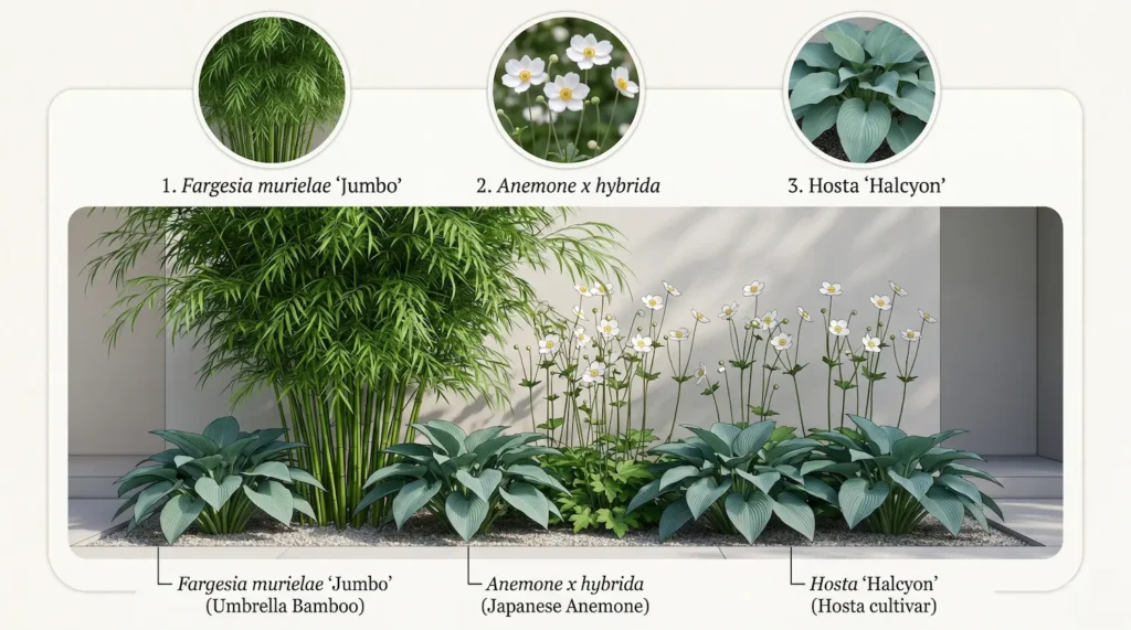 infografia composición con bambú jumbo