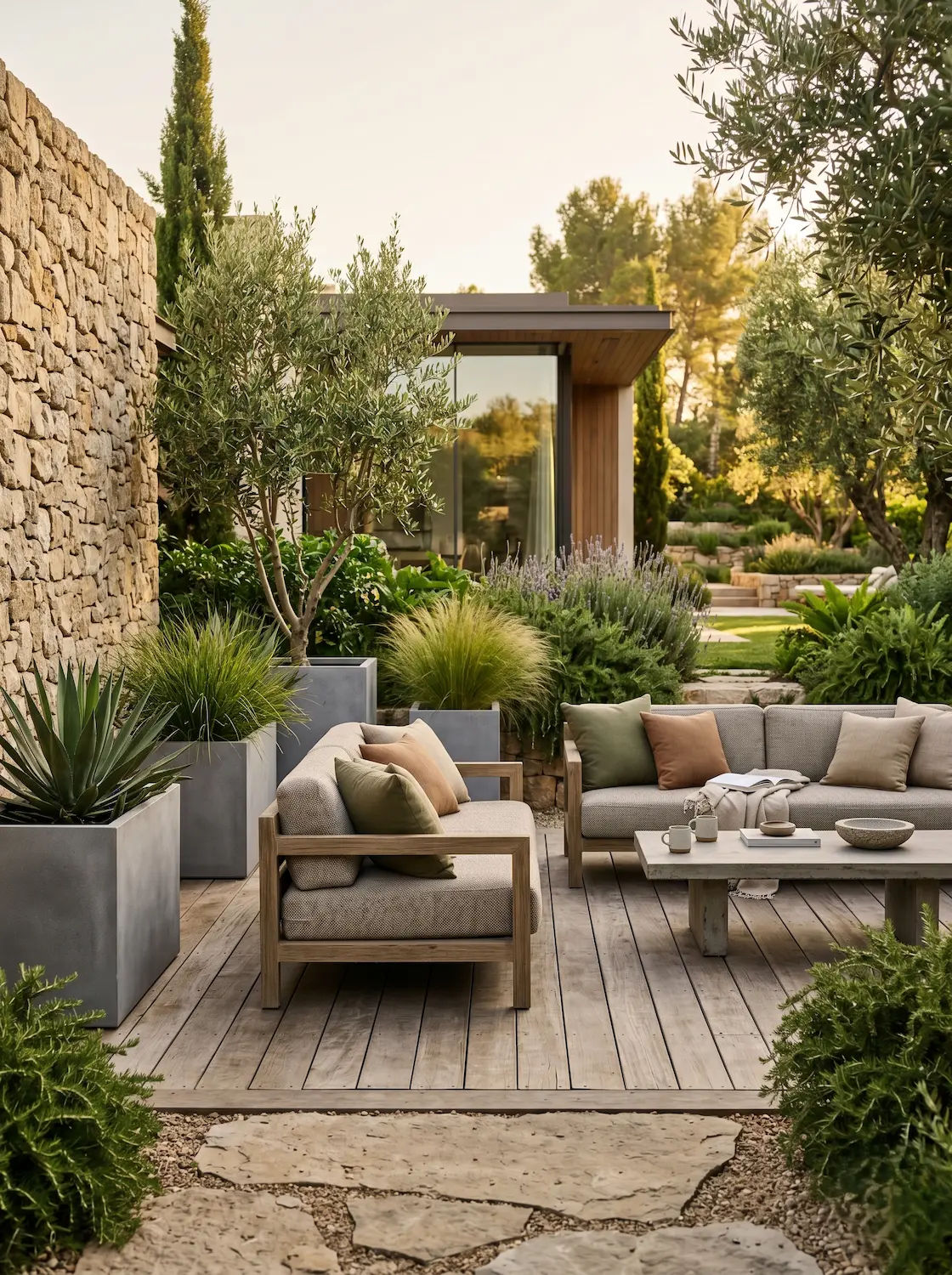 jardines con encanto 7 jardinesconestiloblog Combinación de texturas naturales y mobiliario neutro garantizando un diseño cuidado y armónico
