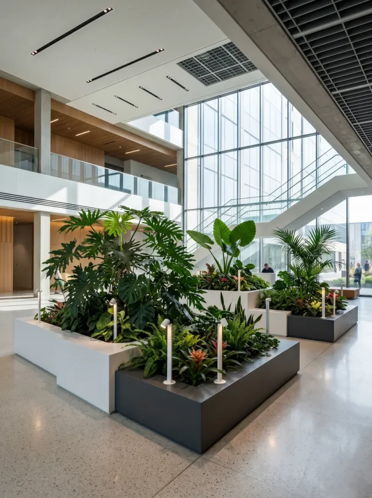 sistemas de riego hidropónico integrados en la arquitectura que nutren la raíz con precisión milimétrica y sin derroche hídrico.