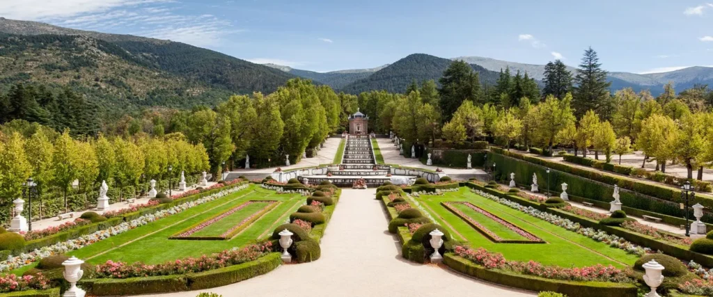 parterres avenida jardines palacio de la granja