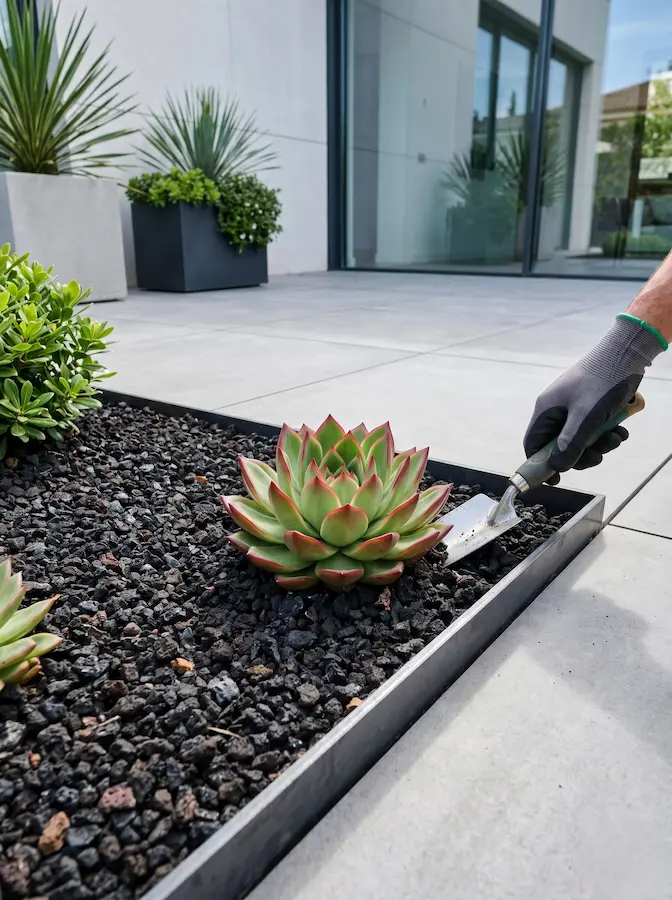 la tierra que acogerá estas arquitecturas vivas requiere observar la porosidad de los suelos primigenios, donde el agua resbala rápidamente dejando solo un frescor efímero