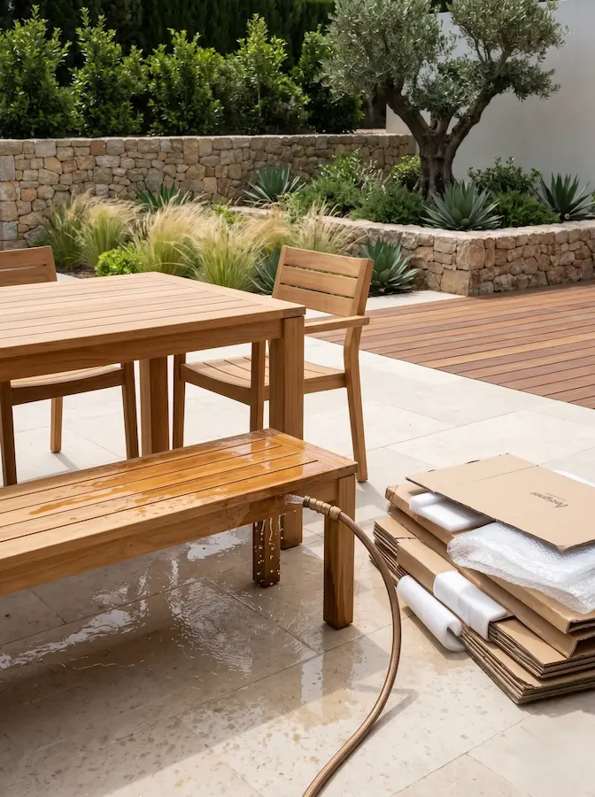 primeros cuidados a la madera teca 