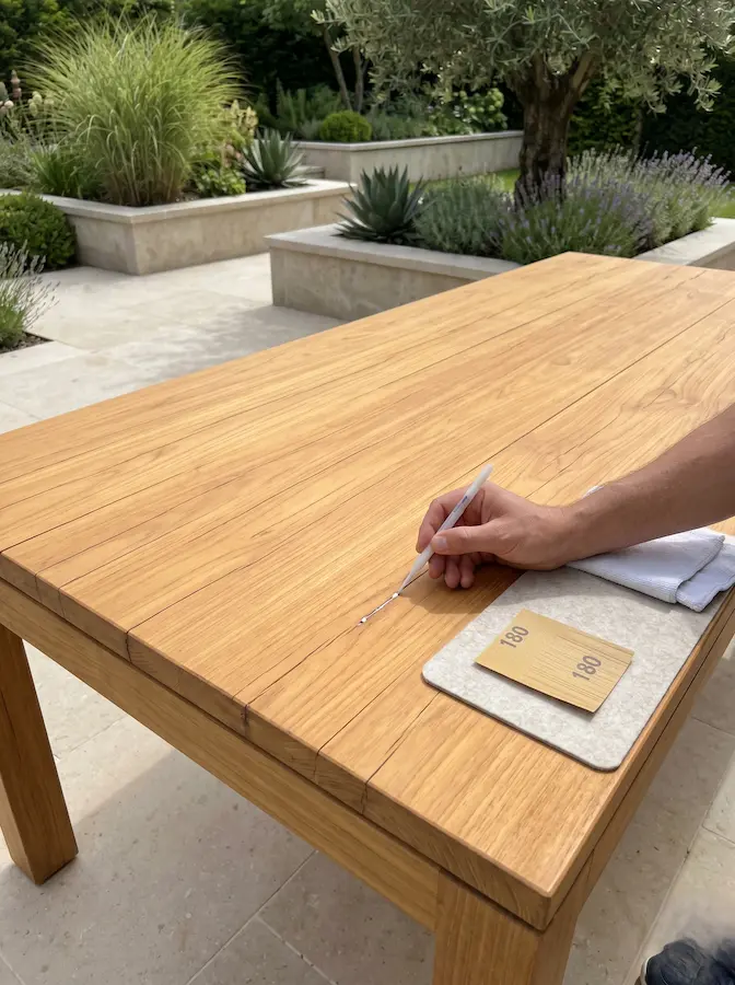 restauración mobiliario de teca