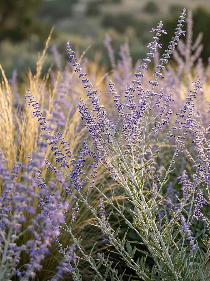 salvia yangii perovskia un suave toque de grises y morados