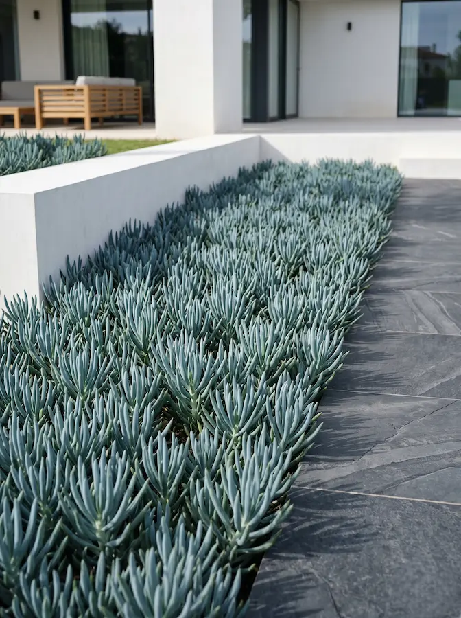 un tapiz de color azul con el senecio mandraliscae