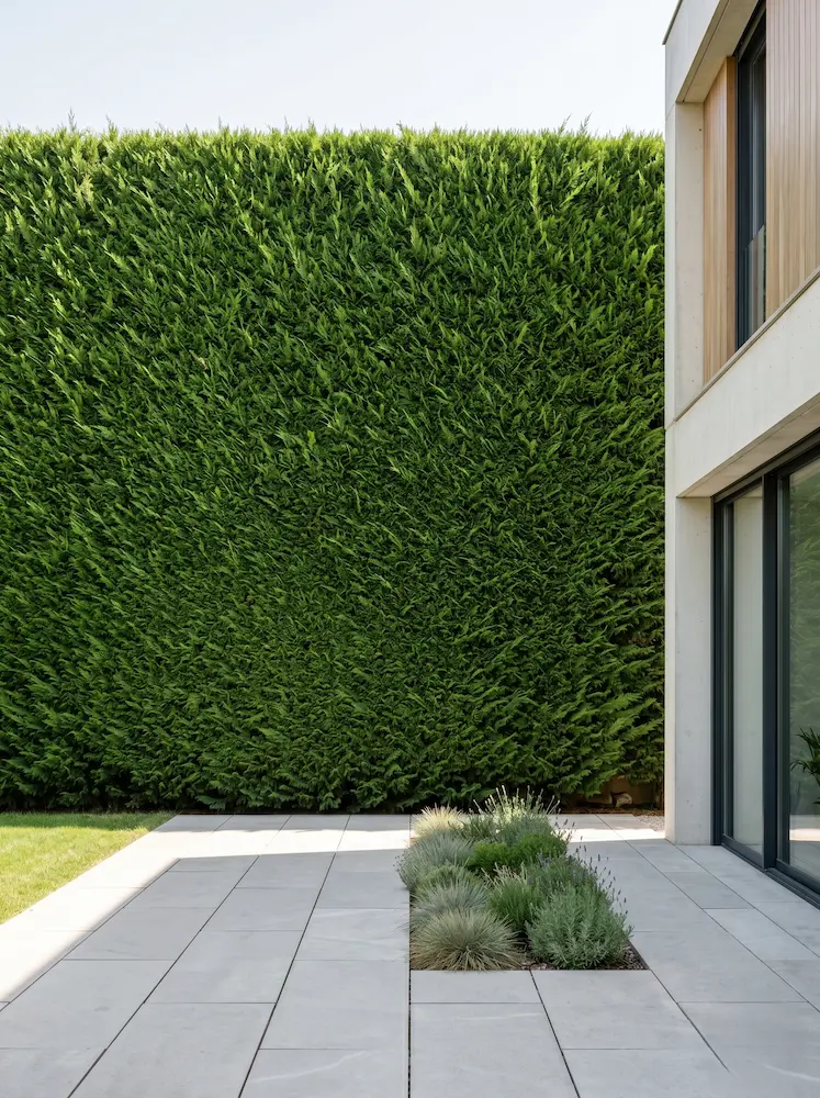 La visualización de un seto de Leylandii perfectamente perfilado evoca orden y protección. Sin embargo, para que esta masa mantenga su densidad desde el sustrato hasta la coronación, la intervención debe respetar los ritmos biológicos de la especie