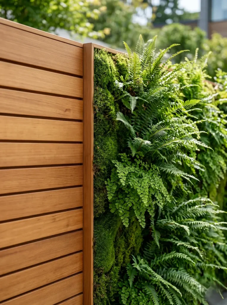 detalle aislamiento en jardín vertical