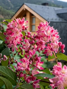 detalle flor de deutzia strawberry fields