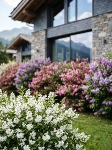 combinación de deutzia nikko con