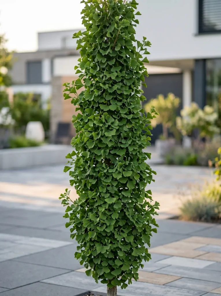 ginkgo biloba menhir una estructura elegante ideal para líneas rectas