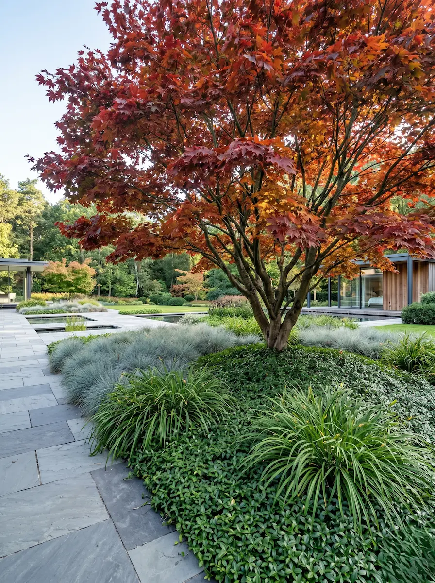 Acer opalus | jardinesconestiloblog Acer Opalus Arces Ibéricos Color Otoñal Y Estructura En El Jardín Contemporáneo
