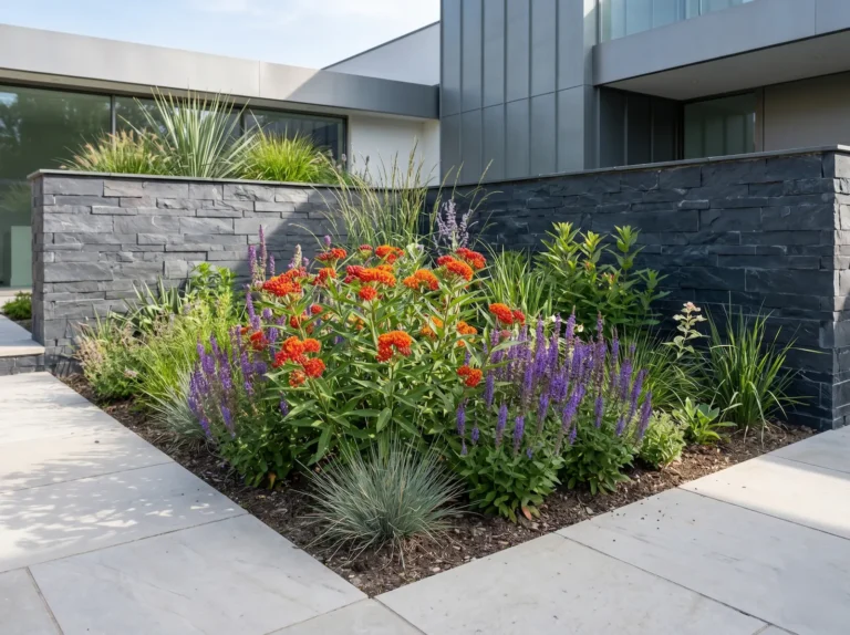 Asclepias Curassavica Paisaje El Algodoncillo En El Diseño Exterior Atracción Biológica Y Rigor Estructural