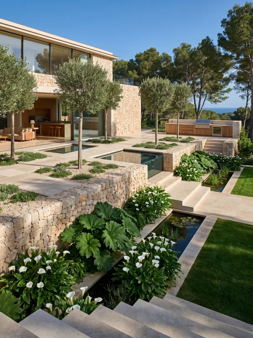 Darmera Peltata Y Zantedeschia Aethiopica El Jardín Anfibio Arquitectura Vegetal En Terrenos Encharcados