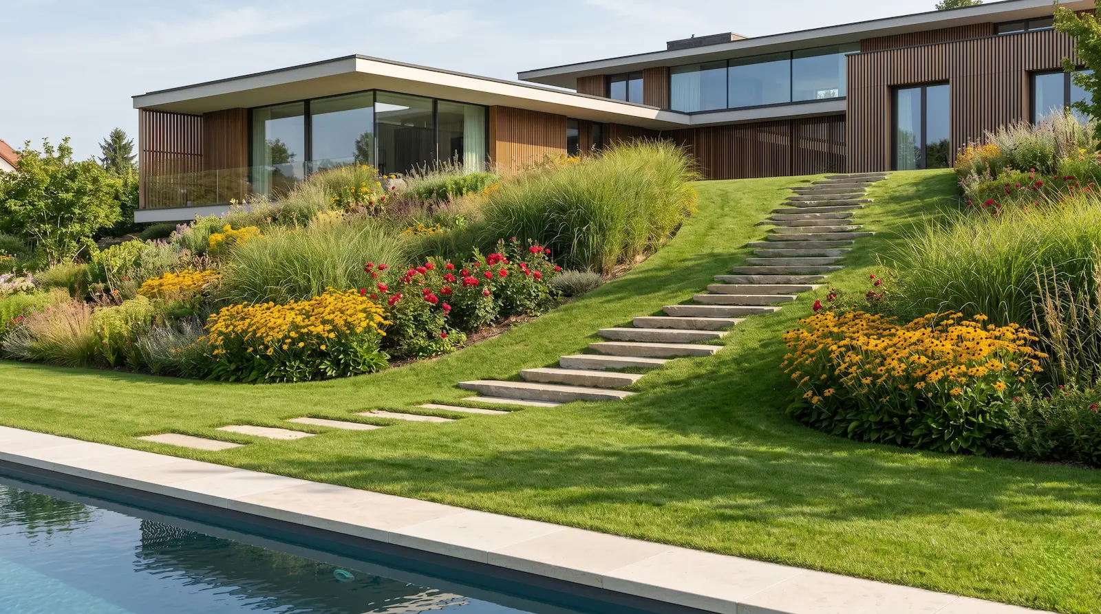 desniveles 3 jardinesconestiloblog Desniveles 3 Ingeniería Topográfica Y Transición Botánica La Resolución De Desniveles En La Arquitectura Contemporánea