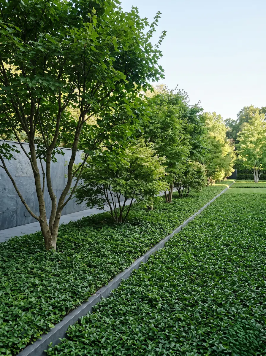 varios arces en línea | jardinesconestiloblog Varios Arces En Línea Arces Ibéricos Color Otoñal Y Estructura En El Jardín Contemporáneo